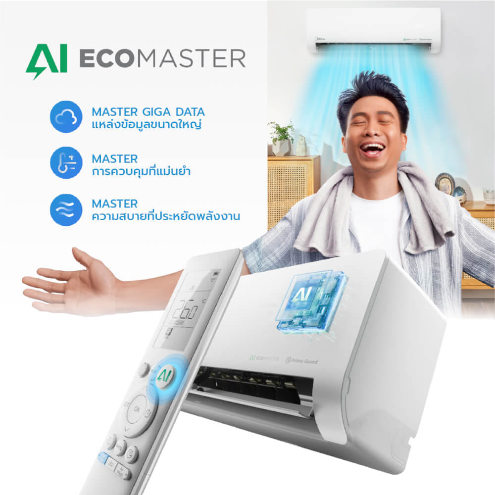 แอร์ผนัง Midea NUMEN SERIES 12000 บีทียู อินเวอร์เตอร์ (ไม่รวมติดตั้ง)_6